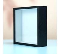 Élégant cadre photo fait main en argile avec éléments floraux 3D pour une mise en valeur créative (53,3 x 76,2 cm, noir)