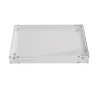 Élégant cadre photo transparent avec design magnétique pour présenter des photos de famille et des œuvres d'art, épaisseur 8 + 8 mm (8 x 12 cm)