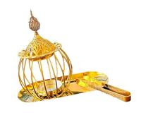 Élégant capteur d'incitation en métal pour la méditation avec cendrier amovible et pince porte-diffuseur d'aromathérapie