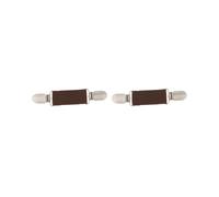 Élégant cardigan pull clips sangle chemisier chemise collier clip marron, 6cm, Polyester