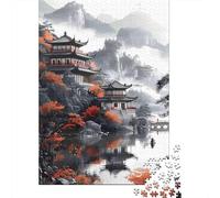Élégant Casse-tête Adulte Tranquille 1000 Pièces Papier Recy s 12 Ans) - Activité Maison Difficile, Cadeau Ludique 52x38cm/1000pcs