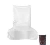 Elegant Chair Covers - Dining Slipcover for Events | PVC with Transparent Backrest, Clear Seat Protector Accessory, Outdoor Patio Kitchen Wedding Party, Restaurant Gathering Home Celebration