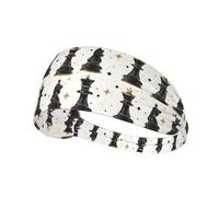 Elegant Chess Bandeau d'entraînement pour femme - Bandeau d'entraînement antidérapant extensible pour femme, bandeau anti-transpiration pour le sport, la course à pied, le tennis, l'athlétisme, la gym