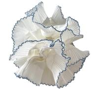 Élégant chouchou double couche pour femme et fille, grand bandeau élastique pour cheveux plissés, décoration de cheveux