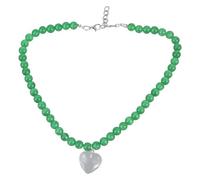 Élégant collier avec pendentif en forme de cœur en pierre œil de chat symbolisant le mystère et l'amour du cœur pour les femmes tendance à porter au quotidien