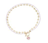 Élégant collier avec pendentif en forme de cœur en zircon avec chaîne robuste pour femmes et filles à la recherche de styles uniques et décontractés, One Size, Comme décrit, Produit conforme à la