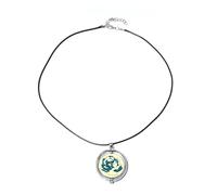 Élégant collier avec pendentif rose, design rabattable, sculpté - Un cadeau pour témoigner de l'amour et de l'amitié, boîte d'emballage