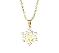 Élégant Collier Collier pour femme avec pendentif flocon de neige tendance et bijou