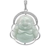 Élégant Collier de Jade Naturel avec Pendentif Bouddha Rieur Maitreya - Un Symbole de prospérité et de contentement - L'accessoire Parfait pour Une Connexion spirituelle