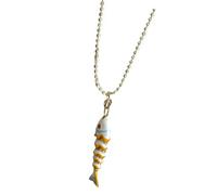 Élégant collier de poisson de fruits de mer facile à utiliser chaîne de clavicule en cuivre bijoux pour un usage quotidien cuivre poisson bijoux option multicolore, taille unique, comme décrit, Comme