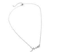 Élégant collier en acier inoxydable incarnant le pouvoir et les protections de la clavicule breloque de chaîne adaptée aux créateurs de tendances Pendentif de protection, taille unique, Comme décrit
