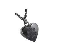 Élégant collier funéraire en acier avec compartiment porte-cendres pour hommages pour animaux de compagnie