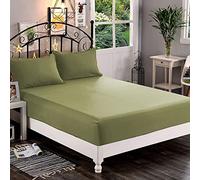 Elegant Comfort 1500 Premium Hotel Quality 1-Piece Fitted Sheet, Softest Quality Microfiber - Deep Pocket up to 16 inch, Wrinkle and Fade Resistant, Queen, Sage-Green