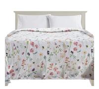 Elegant Comfort Couverture de lit Polaire en Flanelle imprimée Ultra Douce, Confortable, pelucheuse et légère, Couverture décorative pour Toutes Les Saisons pour canapé, canapé, Motif Floral, très