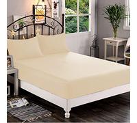 Elegant Comfort Drap-Housse 1500 de qualité hôtelière de qualité supérieure, Microfibre Douce - Poche Profonde jusqu'à 40,6 cm, résistant aux Plis et à la décoloration, très Grand lit californien,