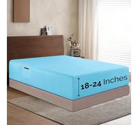 Elegant Comfort Drap-Housse Simple à Poches très Profondes pour Matelas Haut, Luxueux et Doux, avec Poche Intelligente, Infroissable, lit Simple/Simple XL, Bleu Turquoise