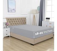 Elegant Comfort Drap-Housse Simple de qualité hôtelière avec Poches très Profondes de 45,7 à 53,3 cm pour Matelas Haut, Luxueux et Doux, de qualité égyptienne de 1500 Fils, lit Simple/Double XL