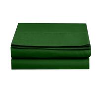 Elegant Comfort Drap Plat de 1 pièce de qualité hôtelière de qualité hôtelière 1500, Infroissable, résistant aux Taches, lit California King, Vert Chasseur