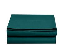 Elegant Comfort Drap Plat de 1 pièce de qualité hôtelière de qualité hôtelière 1500, Infroissable, résistant aux Taches, lit California King, Bleu (Marine Teal)