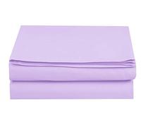 Elegant Comfort Drap Plat, Infroissable, résistant aux Taches, 100% hypoallergénique, Microfibre, Lavande, lit Double