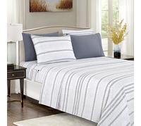 Elegant Comfort le plus doux et le plus confortable Ensemble de feuilles de 6 pieces - 1500 Microfibre de qualite de l'htel Premium - Pocke de p