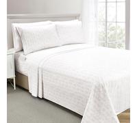 Elegant Comfort le plus doux et le plus confortable Ensemble de feuilles de 6 pieces - 1500 Microfibre de qualite de l'htel Premium - Pocke en p