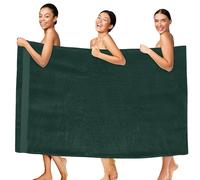 Elegant Comfort Lot de 1 Drap de Bain surdimensionné Super Doux et très Absorbant - 101,6 x 203,2 cm - Serviettes de Bain luxueuses de qualité hôtelière et Spa pour Adultes, Vert Chasseur