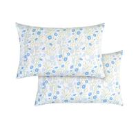 Elegant Comfort Lot de 2 taies d'oreiller à Pinte Ultra Douce - en Microfibre de qualité hôtelière 1500, Douces et Lisses avec Fermeture à enveloppe, Standard/Grand lit, Bleu Laurier