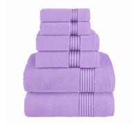 Elegant Comfort Lot de 6 Serviettes en Coton de qualité supérieure - Comprend 2 débarbouillettes, 2 essuie-Mains et 2 Serviettes de Bain, 100% Coton Turc, très absorbantes et Super Douces, pour Salle