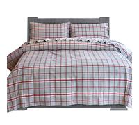 Elegant Comfort Parure de lit 4 pièces Douce en Flanelle 100% Coton Turc, de qualité supérieure, Drap-Housse à Poches Profondes, Ultra Doux, Confortable, Chaud et Anti-Bouloches, très Grand lit