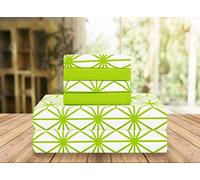 Elegant Comfort Parure de lit 6 pièces Douce en Microfibre Douce avec Motif Cube 1500 de qualité hôtelière supérieure, résistante aux Plis et à la décoloration (Vert Citron)