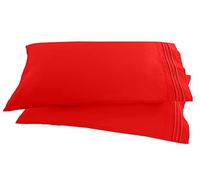 Elegant Comfort Taie d'oreiller 2 pièces brodée de qualité égyptienne 1500 Fils au Pouce carré, Luxueuse, Douce, hypoallergénique, Infroissable et résistante à la décoloration