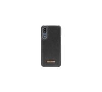 Elegant - Coque de protection pour téléphone portable - cuir artificiel - noir - pour DORO 8050