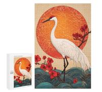 Elegant Crane Sunset Art Print Puzzle 1000 Pièces Educa Jouet en Bois Cadeau Unique Décoration Intérieure Jeu Éducatif Challenge Toy Adultes Et Enfants À Partir De 14 Ans 1000 PCS