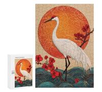 Elegant Crane Sunset Art Print Puzzle 1000 Pièces Educa Jouet en Bois Cadeau Unique Décoration Intérieure Jeu Éducatif Challenge Toy Adultes Et Enfants À Partir De 14 Ans 300 PCS
