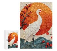 Elegant Crane Sunset Artwork Puzzle 1000 Pièces Educa Jouet en Bois Cadeau Unique Décoration Intérieure Jeu Éducatif Challenge Toy Adultes Et Enfants À Partir De 14 Ans 300 PCS