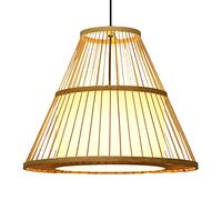 Elegant Creative Hanging Lights Creative Bamboo Ceiling Light Chandelier Hotpot Restaurant Decoration Pendant Light Industrial Wicker Suspensiom Lamp for Restaurant Bar Bedroom Bedside