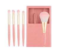 Elegant Design Blusher Brush - Eyeshadow Brush | 11x7.5cm, Face Brushes with Sturdy Handles, Powder Brushes with Case and Foldable Mirror, Concealer Application, Makeup Application Kit for Face