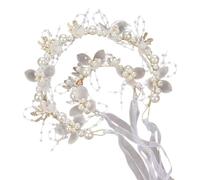 Élégant diadème à fleurs avec poignet pour filles - Accessoires de cheveux pour mariée - Belle décoration de cheveux - Accessoires de mariée