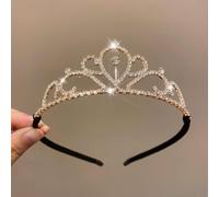 Élégant diadème avec strass pour célébrations - Décoration parfaite pour les cheveux pour les fêtes (27)