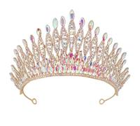 Élégant diadème de mariée avec strass - Couronnes réglables pour mariage et concours de beauté - Accessoire de cheveux élégant