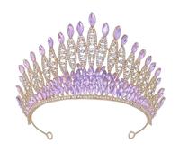 Élégant diadème de mariée avec strass - Couronnes réglables pour mariage et concours de beauté - Accessoire de cheveux élégant - Couronne en strass, taille unique, Comme décrit