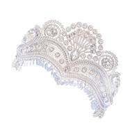 Élégant diadème de mariée en strass fait à la main - Réglable - Accessoire de mariage pour femme