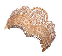 Élégant diadème de mariée en strass fait à la main - Réglable - Accessoire de mariage pour femme