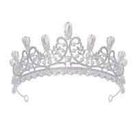 Élégant diadème en cristaux avec fausses perles - Accessoire de cheveux sophistiqué pour mariage