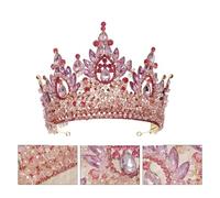 Élégant diadème fait à la main avec perles de cristal multicolores - Coiffe inspirée des fées pour demoiselles d'honneur et thème, Tiaras, Strass