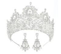 Élégant diadème fait à la main avec perles de cristal multicolores - Coiffe inspirée des fées pour demoiselles d'honneur et thème, Tiaras, Strass