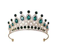Élégant diadème portable en cristal pour mariée - Couronne de princesse argentée - Accessoire pour cheveux pour mariage et concours de beauté, taille unique, Comme décrit