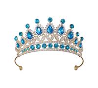 Élégant diadème portable en cristal pour mariée - Couronne de princesse argentée - Accessoire pour cheveux pour mariage et concours de beauté, taille unique, Comme décrit