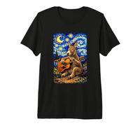 Elegant Donkey Playing Guitar Whimsical Art Music Camping T-Shirt Haut de Gamme